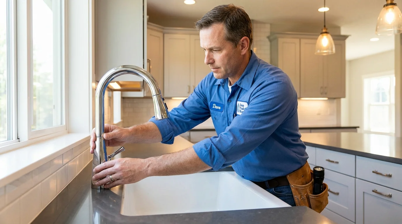 Kitchen faucet installation by Johns Plumbing LLC in Conrad